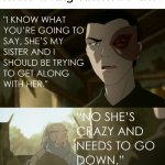 I don't have a sister but this doesn't make it any less true | Talking to any other family member about your sister loving Tiktok be like: | image tagged in iroh she is crazy and needs to go down | made w/ Imgflip meme maker