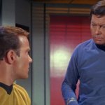 Captain Kirk and Dr. McCoy meme