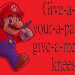 Mario wants pasta