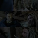 Thor and Hulk talking