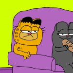 Nermal Disturbs Garfield meme