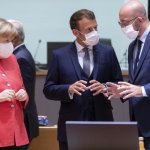 EU summit 2020 - Merkel, Macron, Michel