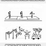 Y’all are working WAY too hard. | MENTAL ENERGY NEEDED TO SEE HOW IMPORTANT MASKS ARE; MENTAL ENERGY NEEDED TO CONVINCE YOURSELF THEY’RE NOT | image tagged in mental gymnastics,mask,wear a damn mask | made w/ Imgflip meme maker