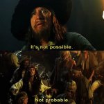 Jack Sparrow Not Probable meme