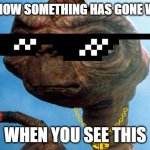 ET phone home | YOU KNOW SOMETHING HAS GONE WRONG; WHEN YOU SEE THIS | image tagged in et phone home | made w/ Imgflip meme maker