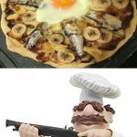 Ew, gross: Cursed pizza | image tagged in you mama'd your last-a mia,how about no,funny,pizza,memes,cursed image | made w/ Imgflip meme maker