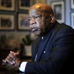 John Lewis hands clasped