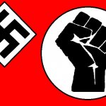 Swastika and Black Power Fist