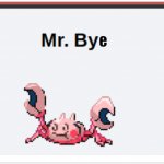 Mr. Bye
