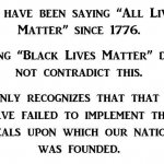 All Lives Matter declaration of independence