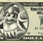 Dedede dollar bill