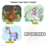 *is sad* | MY GIRLFRIEND | image tagged in things that don't exist | made w/ Imgflip meme maker