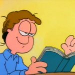 Jon Arbuckle Reading His Book meme