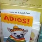 Adios Dog Card meme