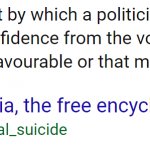 political suicide definition