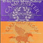 Percy Jackson 30 Day Challenge meme