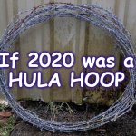 hulahoop | If 2020 was a
HULA HOOP | image tagged in hulahoop | made w/ Imgflip meme maker