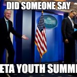 Inappropriate Bill Clinton  | DID SOMEONE SAY; GRETA YOUTH SUMMIT? | image tagged in inappropriate bill clinton,greta thunberg,bill clinton | made w/ Imgflip meme maker
