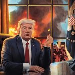 Trump arsonist burns White House, America