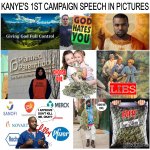 Kanye Speech In Pictures