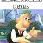 right back at you buckaroo | GHAST: SHOOTS FIREBALL; PLAYERS: | image tagged in right back at you buckaroo | made w/ Imgflip meme maker