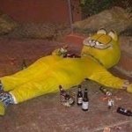Depressed Garfield meme