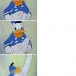 Donald Duck Boner (3 panels)