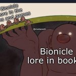 Deep shit | Bionicle lore in the films and games Bionicle lore in books @matoro41 | image tagged in big diglett underground,bionicle,lego | made w/ Imgflip meme maker