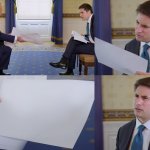 Trump Swan sheet interview meme