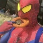 Spiderman Eating Donut meme
