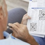 Joe Biden doing crosswords