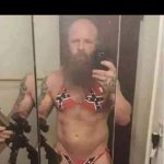 Confederate flag bikini man meme