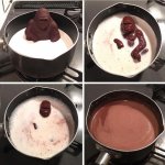 Boiling Chocolate Monkey in Milk