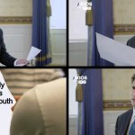 Axios Interview | Your belly button is your old mouth | image tagged in axios interview,memes,weird stuff,weird,wat | made w/ Imgflip meme maker