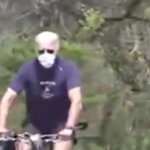 Biden on a bike