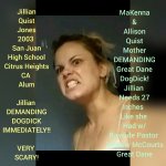 Jillian Quist Jones Eats DogDick Whole Meme Template