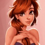 Cartoon girl from dating website number 3
