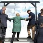 Hillary escorted to the gallows