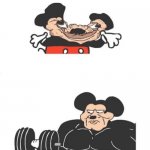 Strong Mickey Mouse | TRESS IN MINECRAFT; TREES IN GTA | image tagged in strong mickey mouse | made w/ Imgflip meme maker