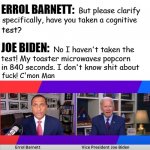 Joe Biden Cognitive Test meme