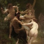 Nymphs and Satyr by William-Adolphe Bouguereau