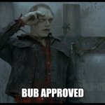 Bub Salute | BUB APPROVED | image tagged in bub salue | made w/ Imgflip meme maker