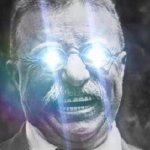 Teddy Roosevelt glowing eyes meme