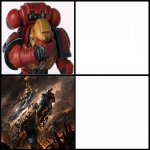 Warhammer 40k Drake Template meme