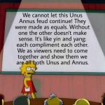 There is Always Unus and Annus