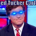Based Tucker Carlson edited eye meme