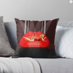 Kylie kiss me once throw pillow