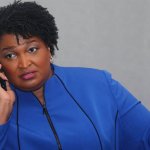 stacey abrams on phone