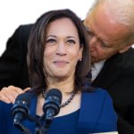 Joe Biden smalls Kamala Harris