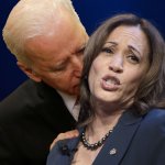 Biden sniffing Kamala Harris meme
